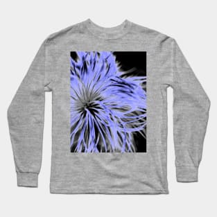 Fluffy Allium Blue Long Sleeve T-Shirt